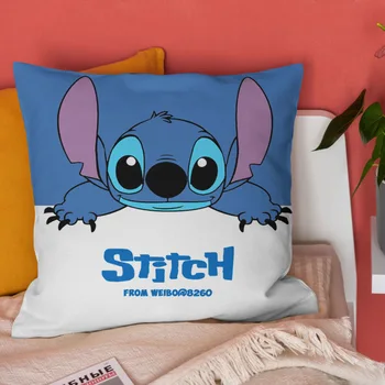 Disney Užvalkalas Pagalvėlė Padengti Lilo & Stitch Mesti Pagalvės užvalkalą Už Sofos Automobilių Animacinių filmų Berniukas Mergaitė Dovana 40x40cm