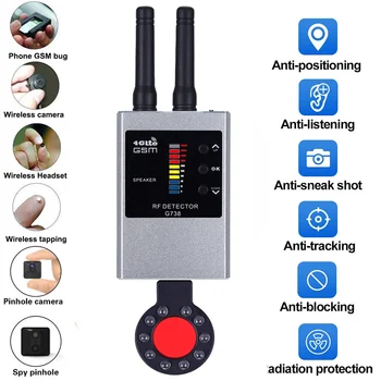 G738W Anti Spy Belaidžio RD ryšio Signalų Detektorius Re: GSM GPS Tracker Paslėpta Kamera slapto pasiklausymo Įrenginys Karinės Professional Versija