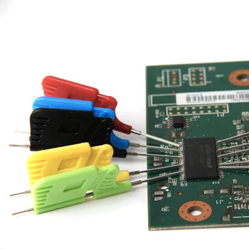 10vnt SDK08 Bandymo Įrašą SMD IC Bandymų Kablio laikikliai Elektros Bandymus, Itin Mažas Įrašą Bandymo Lustas