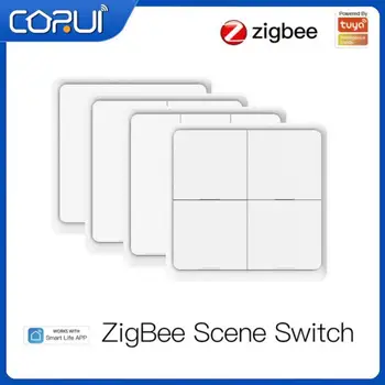 CORUI Tuya Smart Switch ZigBee 4-way 
