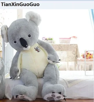 įdaryti pliušinis žaislas didžiulis 140cm mielas sidabrinė koala pliušinis žaislas, minkštos lėlės, hugging pagalvę gimtadienio dovana s0156