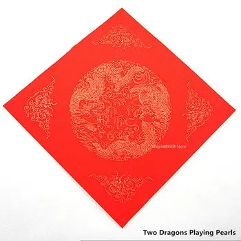 Dvieilis Popieriaus Raudona Ryžių Popieriaus Pavasario Dvieilis Popieriaus Fu Pobūdžio Aikštėje Kaligrafija Popieriaus be Nuostolių, Aukso ir Jokio Blukimo