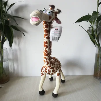 apie 55cm gražių animacinių filmų žirafa Madagaskaras Melman pliušinis žaislas, minkštos lėlės gimtadienio dovana h2630