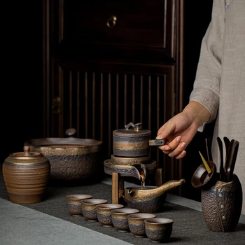 japonų keramikos arbatinukas su 6 puodeliai arbatos rinkinys kinijos teaware rinkiniai drinkware