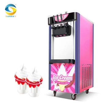 Aukštos Kokybės Komercinės 3 Skonių Minkštas Tarnauti Ledų Mašina 12L gelato Maži Ledų Mašinos Pardavimo