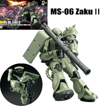 Bandai Originali Gundam Modelio Rinkinio HGUC 1/144 MS-06 Zaku ⅱ Surinkimo Gunpla Anime Veiksmų Skaičius, Žaislai, Dovanos Vaikams