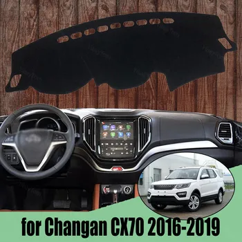 Dešinėje pusėje Didelis Poliesterio Pluošto Anti-UV Automobilio prietaisų Skydelio Dangtelį Kilimėlis Changan CX70 2016-2019 Dangtis
