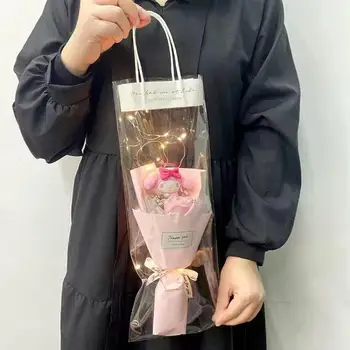 Sanrioes Anime Melodija Kuromi Cinnamoroll Pliušinis Gėlių Puokštė Plushie Lėlės Žaislų Namuose Vestuvių Dekoravimas, Patalpų Gradacijos Dovanos