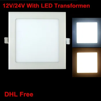 Žemos įtampos (12V/24V Aukštus liumenų Led lubų šviesos, 3W/6W/9W/12W/15W/25W LED panel šviesos Super Plonas Šaltas/Gamtos/Šilta Balta