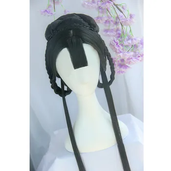 80cm senovės princesė stilius, plaukų helovinas plaukų cosplay klasikinis plaukų derliaus plaukų aksesuarai moterims
