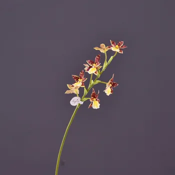 MBF 8 Vadovai Dirbtinis Cymbidium Aukštos Kokybės Modeliavimas Orchidėja Šilko Gėlės, Vestuvių Namų Kalėdinė Dekoracija Netikrą Augalai