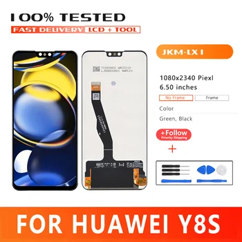 6.5 colių aukščiausios Kokybės LCD Huawei Y8s LCD Touch Panel Stiklas, skaitmeninis keitiklis Asamblėjos JKM-LX1 JKM-LX2 Ekranas