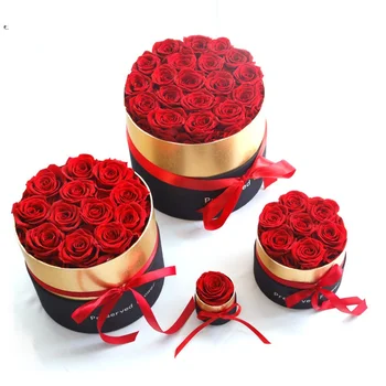 Eternal Rose Langelyje Konservuoti Nekilnojamojo Rožių Žiedų Su būda Nustatyti Geriausią Motinos Diena Dovana Romantiška Valentino Dienos Dovanos Didmeninės