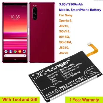 Cameron Kinijos 2900mAh Mobilųjį, SmartPhone Baterija LIP1705ERPC Sony Xperia 5, J9210, SOV41, 901SO, TAIGI-01M, J8210, J8270