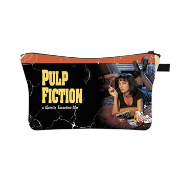 Pulp Fiction Spausdinti Moterų Makiažas Maišelį Mergaitės Saugojimo Krepšiai Ponios Kosmetikos Atveju Moterys Sudaro Maišeliai Organizatorius