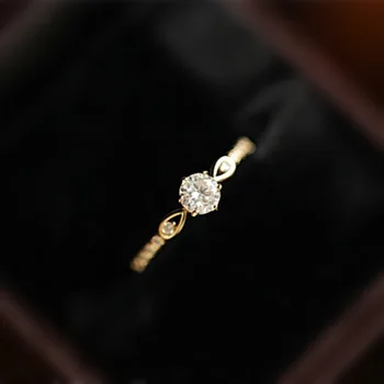 DAN ELEMENTĄ Žiedo Moterų Saldus Amžiną Meilę Dalyvavimas Cirkonis Crystal Žiedą, bižuterijos Žiedai Didmeninė DEKCR493