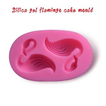 3D Flamingas Silikono Formos Retro Rėmo Formos Kepimo Skardą Tortas Dekoravimo Priemonės Šokolado Muilas Pelėsių Tortas Trafaretai Virtuvė 