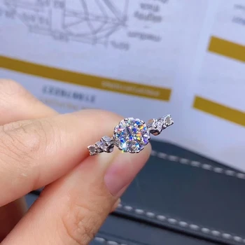 2020 naują traškučių moissanite žiedas moterims, papuošalai, sužadėtuvių žiedas, vestuvių 925 sidabro žiedas gimtadienio dovana