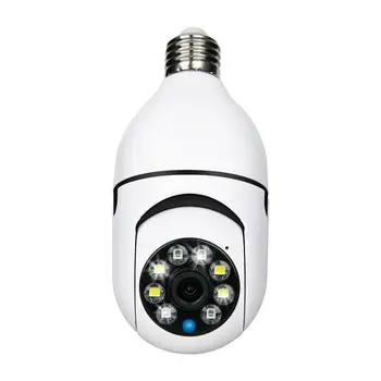 5GWifi E27 Lemputė, Stebėjimo Kamera, Naktinio Matymo Infraraudonųjų spindulių Funkcija Automatinis Žmogaus Kūno Stebėjimo Vaizdo Apsaugos Stebėjimo Kameros