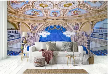 3d foto tapetai užsakymą freskos europietiško teatro uždanga pasakos namų dekoro į kambarį tapetai, sienų ir 3 d
